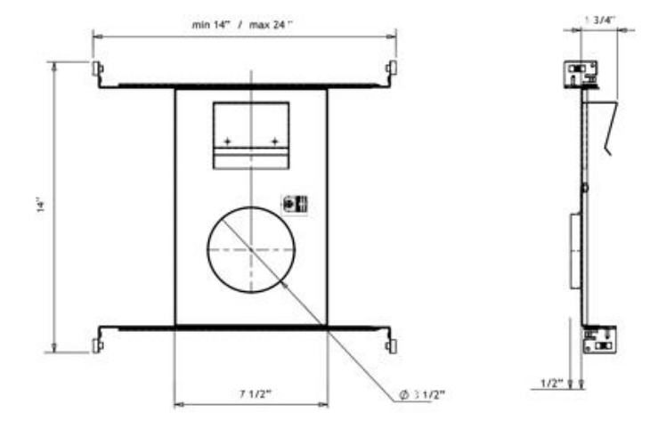 LOTUS - FRP312Lotus FRP312 3.5″ Flanged Rough - In Plates