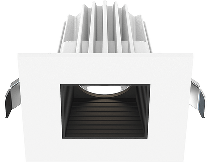 LOTUS - JXL - COB02 - S09W - 5CCT - WH - 2SR - BF - BKLotus JXL - COB02 - S09W 2" 9W LED Square Regressed Downlight Selectable CCT