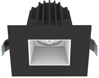 LOTUS - JXL - COB02 - S09W - 5CCT - BK - 2SR - BF - WHLotus JXL - COB02 - S09W 2" 9W LED Square Regressed Downlight Selectable CCT