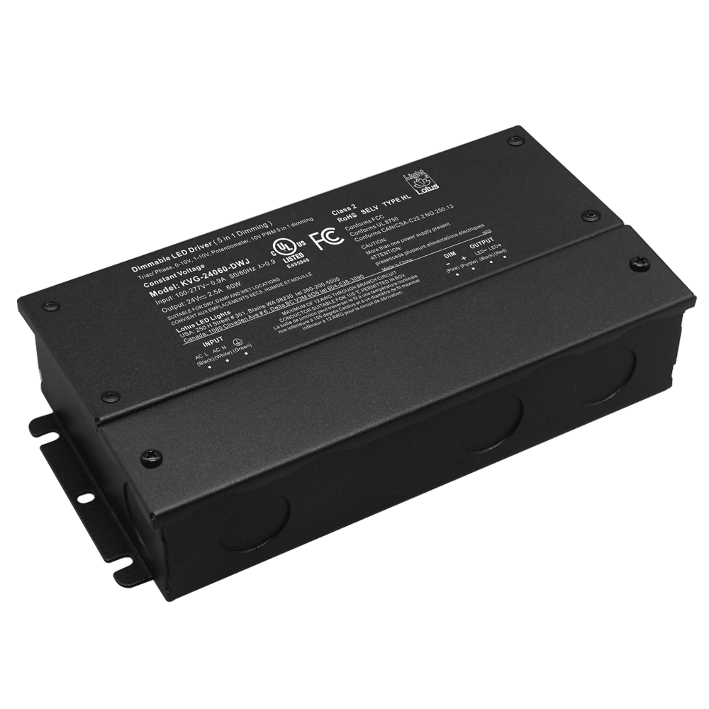 LOTUS-KVG-24060-DWJLotus KVG - 24060 60W 24V Constant Voltage Power Supply