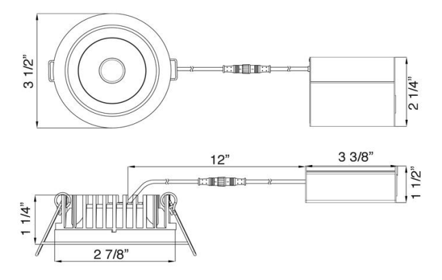 LOTUS - LD3R - 5CCT - ORBLotus LD3R 3" 15W Recessed Downlight Selectable CCT/DTW