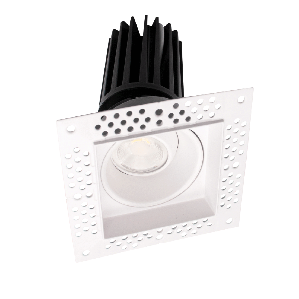 LOTUS - LED - 2 - S11W - 5CCT - WH - EY - T - SQLotus LED - 2 - S11W - SQ - T 2" 11W Square LED Trimless Recessed Gimbal Selectable CCT/DTW