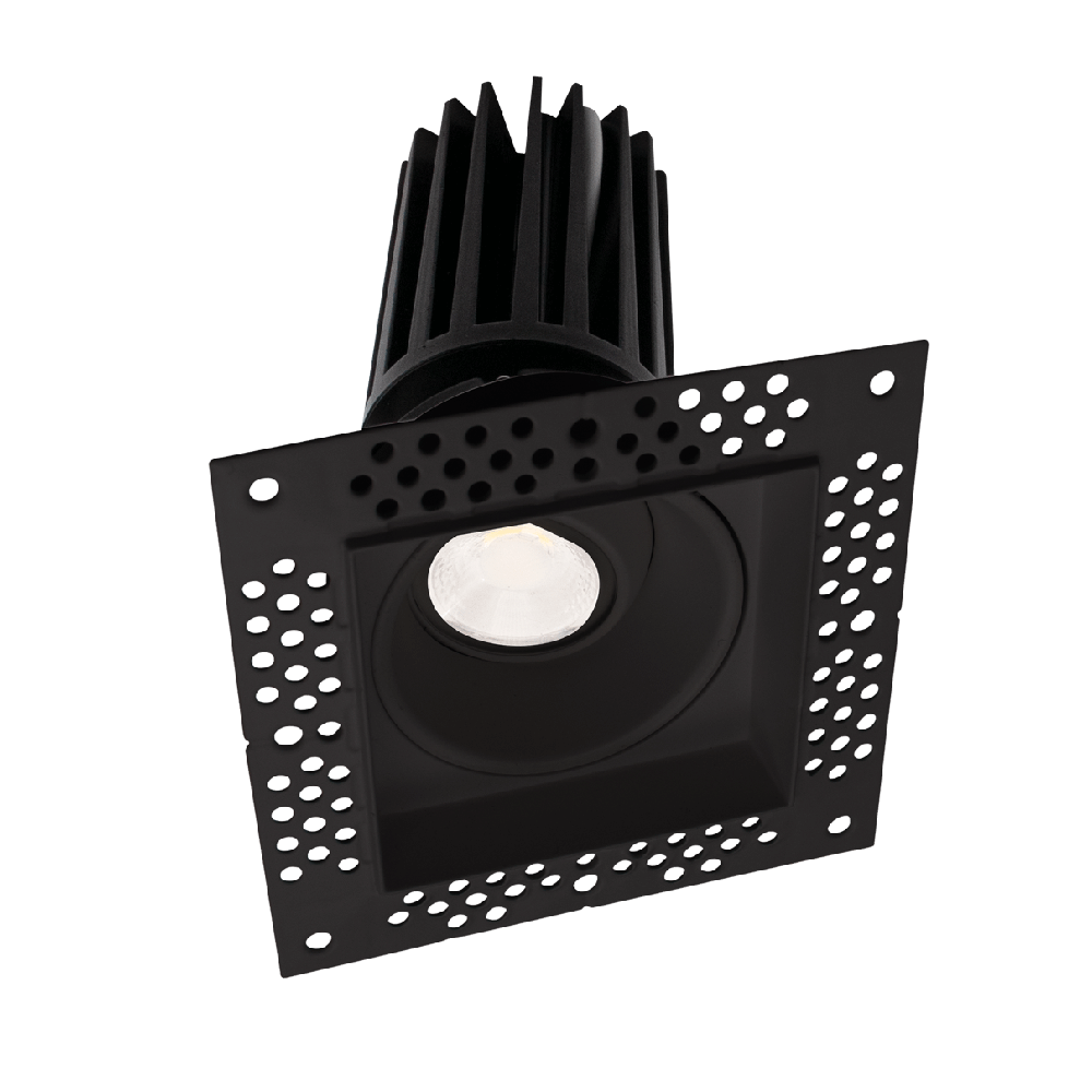 LOTUS - LED - 2 - S11W - 5CCT - BK - EY - T - SQLotus LED - 2 - S11W - SQ - T 2" 11W Square LED Trimless Recessed Gimbal Selectable CCT/DTW