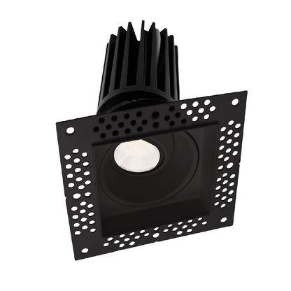 LOTUS - LED - 2 - S11W - 5CCT - BK - EY - T - SQLotus LED - 2 - S11W - SQ - T 2" 11W Square LED Trimless Recessed Gimbal Selectable CCT/DTW