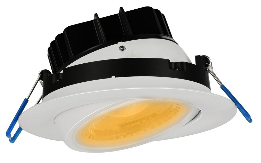 LOTUS-LL4G-5CCT-WHLotus LL4G-5CCT 4" 11W LED Gimbal Downlight Selectable CCT/DTW