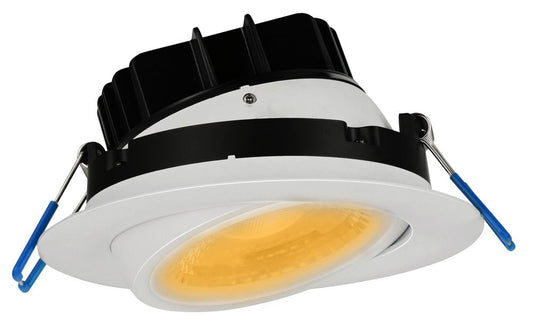 LOTUS-LL4G-5CCT-WHLotus LL4G-5CCT 4" 11W LED Gimbal Downlight Selectable CCT/DTW
