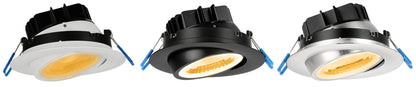 LOTUS-LL4G-5CCT-BNLotus LL4G-5CCT 4" 11W LED Gimbal Downlight Selectable CCT/DTW