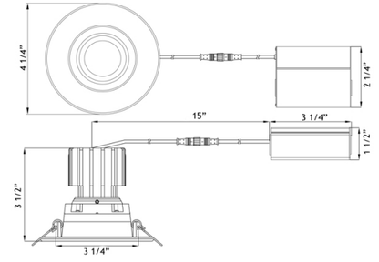 LOTUS - LRG3 - 5CCT - HO - ORBLotus LRG3 - HO 3" 11W LED Recessed Gimbal Selectable CCT/DTW