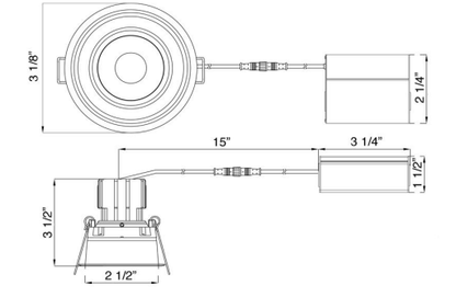 LOTUS - LRG3 - 5CCT - HO - TT - ORBLotus LRG3 - HO - TT 3" 11W LED Recessed Gimbal Thin Trim Selectable CCT
