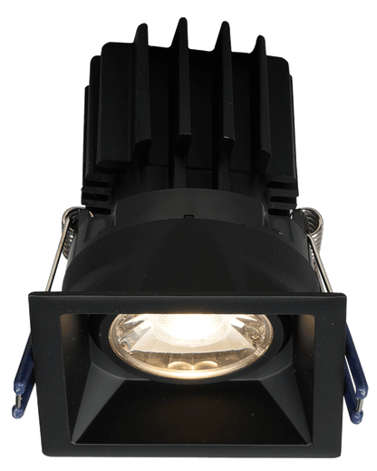 LOTUS - LSG3 - 5CCT - HO - TT - BKLotus LSG3 - HO - TT 3" 11W LED Square Regressed Gimbal Thin Trim Selectable CCT/DTW