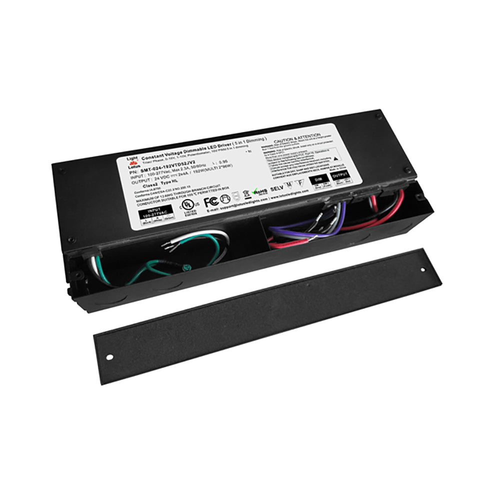 LOTUS - SMT - 024 - 192VTD52JV2Lotus SMT - 024 24V LED Dimmable Power Supplie 120 - 277V