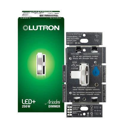 LUTRON-AYCL-253P-WHLutron AYCL - 253P - WH Ariadni LED+ Dimmer Switch 250W LED Single Pole/3 - Way
