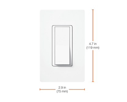 LUTRON-CA-1PS-WHLutron CA-1PS-WH Claro Single-Pole Rocker Switch, White