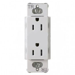 LUTRON-CARS-15-TR-WHLutron CARS-15-TR-WH Claro 15A Tamper-Resistant Duplex Receptacle, White