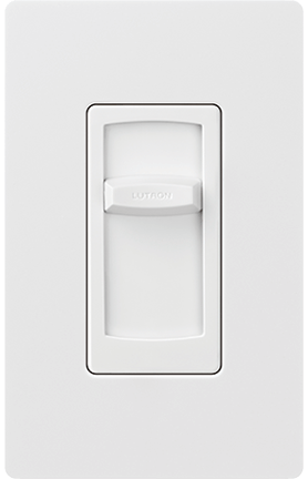 LUTRON-CTCL-150-WHLutron CTCL - 150 - WH Skylark Contour Slide - to - Off LED+ Dimmer Switch 150W LED or 600W Inc/Hal Single Pole