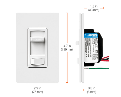 LUTRON-CTCL-153P-WHLutron CTCL-153P-WH Skylark Contour LED+ Dimmer Switch, White