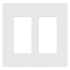 LUTRON-CW-2-WHLutron CW - 1 - WH Claro 1 - 6 Gang Wall Plate Decora Gloss Finish