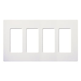 LUTRON-CW-4-WHLutron CW - 1 - WH Claro 1 - 6 Gang Wall Plate Decora Gloss Finish