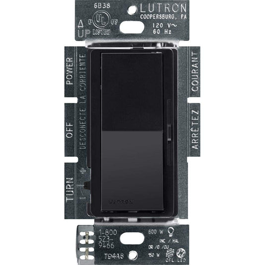 LUTRON-DVCL-153P-BKLutron DVCL - 153P Diva LED+ Dimmer Switch 150W LED Single Pole/3 - Way