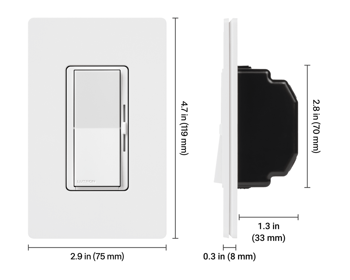 LUTRON-DVCL-253P-WHLutron DVCL-253P-WH Diva LED+ Dimmer Switch Single Pole/3-Way