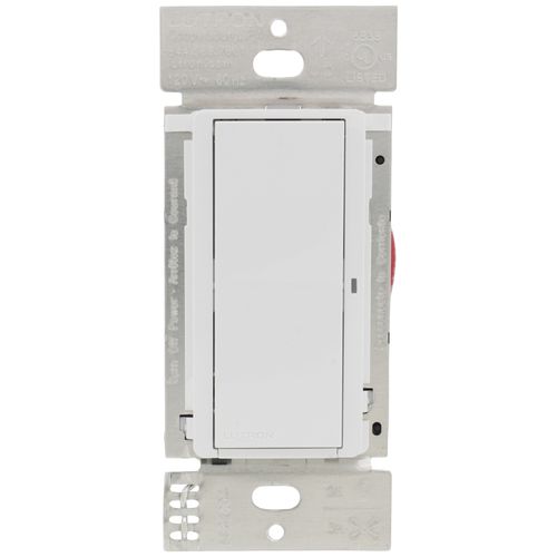 LUTRON-DVRF-5NS-WHLutron DVRF - 5NS Claro Smart Switch for Caseta 5A LED/3A Fan On/Off Paddle Switch, Single - Pole/ 3 - Way