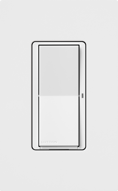 LUTRON-DVRF-5NS-WHLutron DVRF - 5NS Claro Smart Switch for Caseta 5A LED/3A Fan On/Off Paddle Switch, Single - Pole/ 3 - Way
