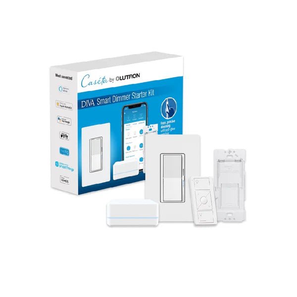 LUTRON-DVRF-BDG-1DLutron DVRF - BDG - 1D Diva Smart Dimmer Switch Starter Kit for Caseta Smart Lighting