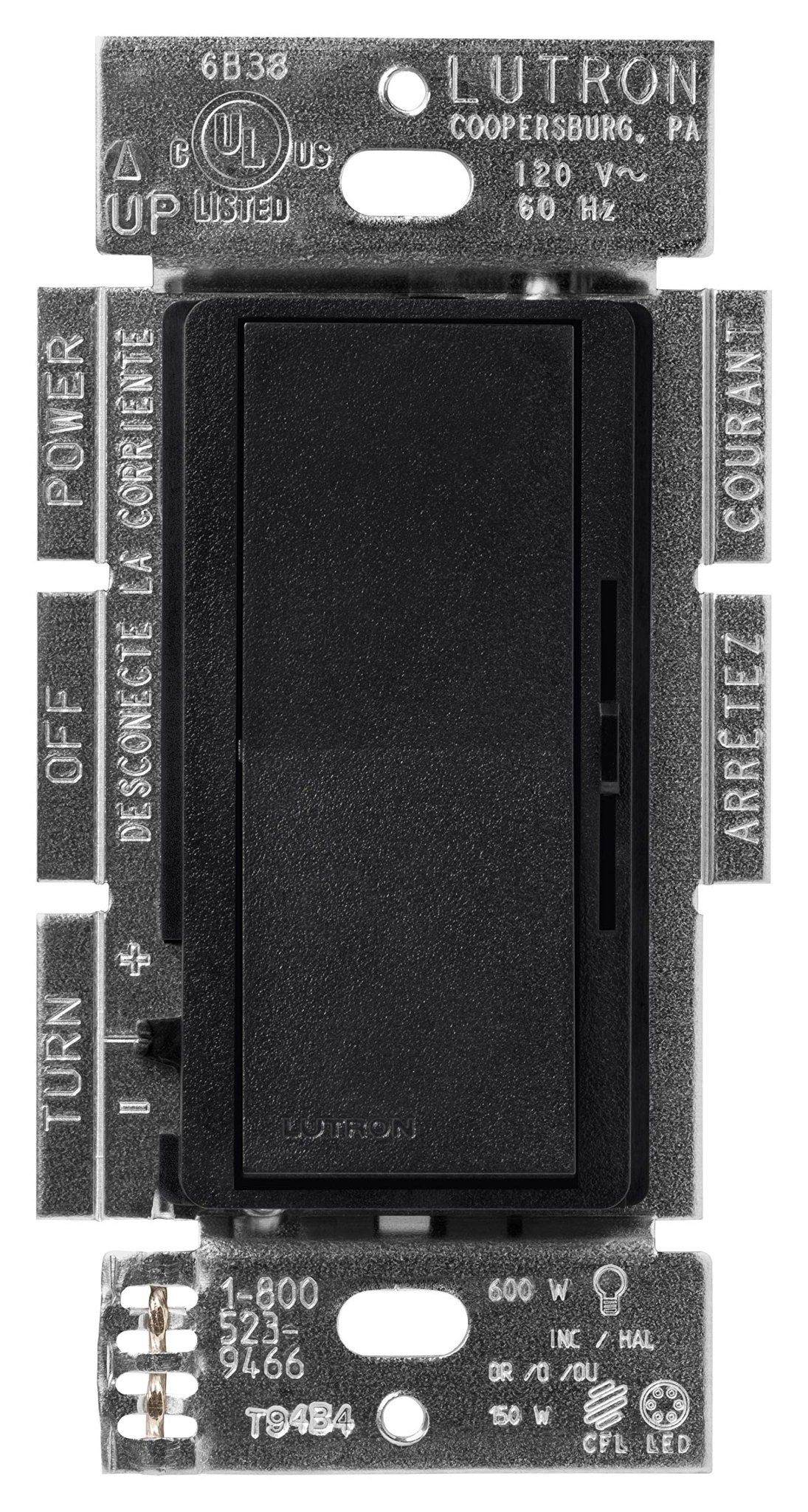 LUTRON-DVSCCL-153P-BILutron DVSCCL - 153P Diva LED+ Dimmer Switch 150W LED Single Pole/3 - Way