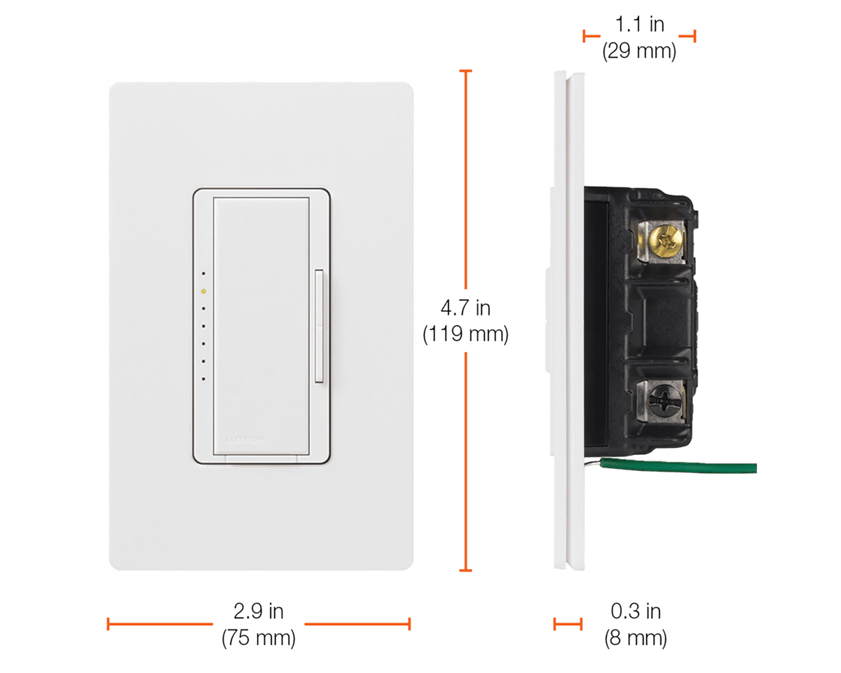LUTRON-MACL-153M-WHLutron MACL-153M-WH Maestro LED+ Dimmer Switch, White