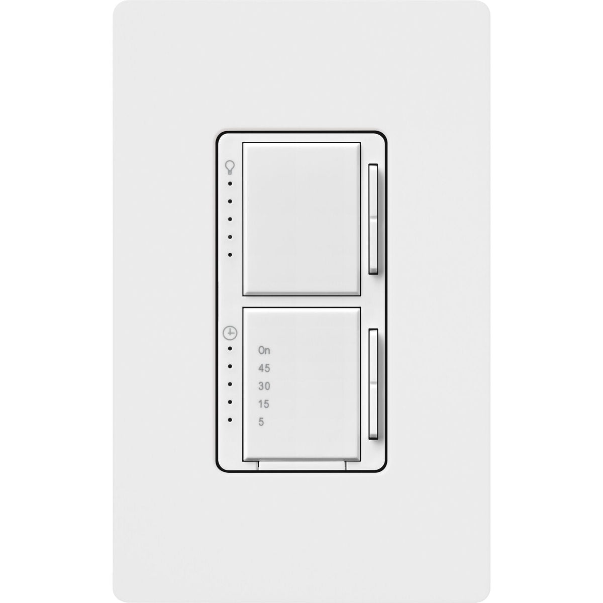 LUTRON-MACL-L3T251-WHLutron MACL-L3T251-WH Maestro LED+ Dual Dimmer and Timer Switch, White
