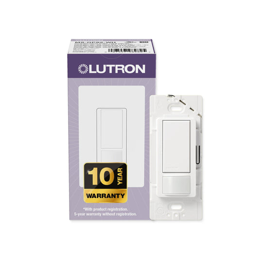 LUTRON-MS-OPS5M-WHLutron Maestro MS-OPS5M Motion Sensor Switch 5A Light/3A Fan