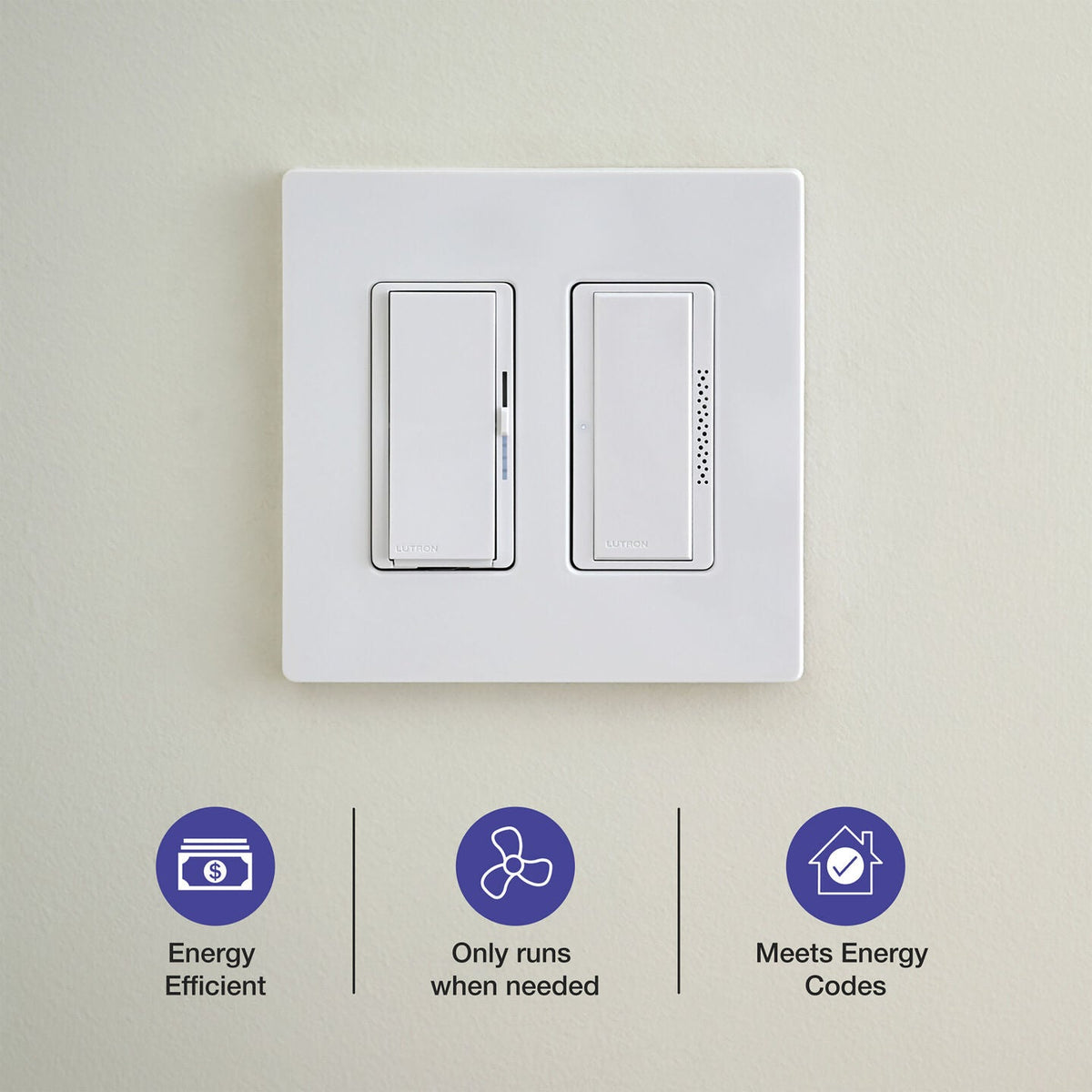 LUTRON-MS-HS3-WHLutron MS-HS3-WH Maestro XactSense Humidity Sensor Switch, White