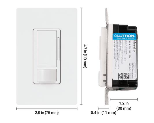 LUTRON-MS-Z101-WHLutron MS-Z101-WH Maestro 0-10V Motion Sensor Dimmer Switch