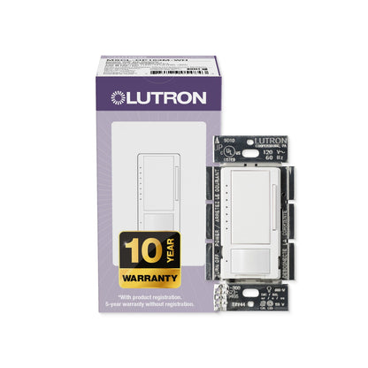 LUTRON-MSCL-OP153M-WHLutron MSCL-OP153M Maestro LED+ Motion Sensor Dimmer Switch 150W LED