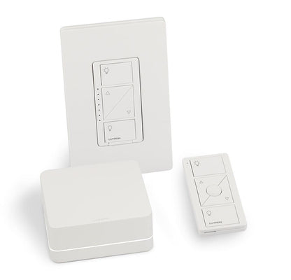 LUTRON-P-BDG-PKG1WLutron P-BDG-PKG1W Caseta Smart Dimmer Kit with Smart Hub