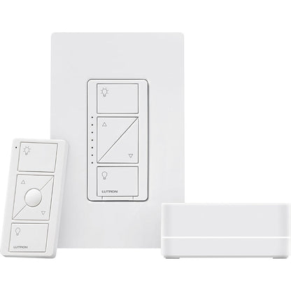 LUTRON-P-BDG-PKG1WSLutron P-BDG-PKG1WS Caseta Smart Switch Starter Kit with Smart Hub