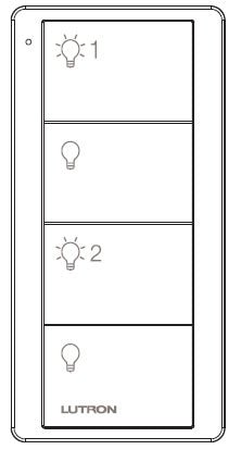 LUTRON-PJ2-4B-GWH-L21Lutron PJ2-4B-GWH-L21 Pico 4-Button Smart Remote for Lights, White