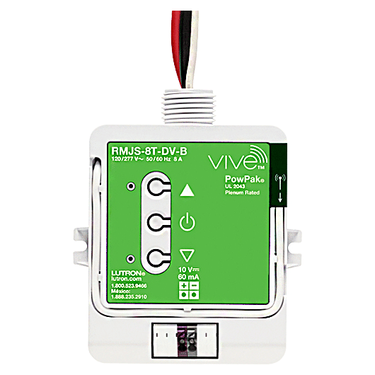 LUTRON-RMJS-8T-DV-BLutron RMJS-8T-DV-B PowPak Dimming Module with 0-10V Control