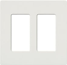 LUTRON-SC-2-SWLutron SC-2-SW Claro 2-Gang Wallplate, Snow