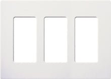 LUTRON-SC-3-SWLutron SC-3-SW Claro 3-Gang Wallplate, Snow