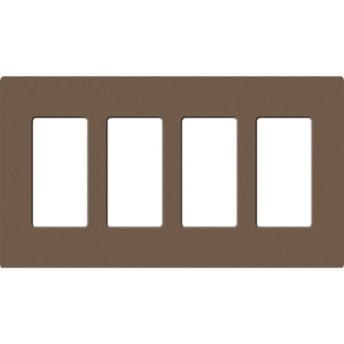 LUTRON-SC-4-EPLutron SC-4-EP Claro 4-Gang Wallplate, Espresso