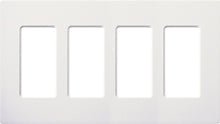 LUTRON-SC-4-SWLutron SC-4-SW Claro 4-Gang Wallplate, Snow