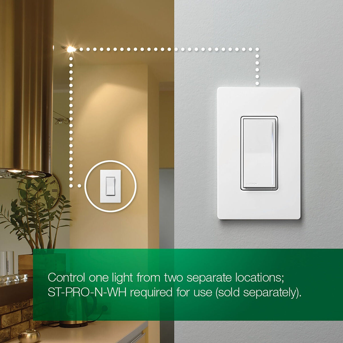 LUTRON-ST-RD-WHLutron ST-RD-WH Sunnata Companion Dimmer Switch, White