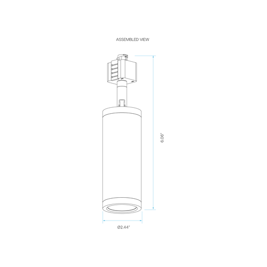 LUXRITE - LR43748Luxrite 2.5" 15W Cylinder H Track Adapter