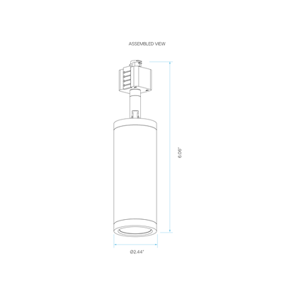 LUXRITE - LR43748Luxrite 2.5" 15W Cylinder H Track Adapter