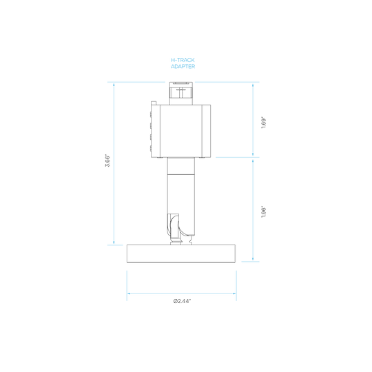 LUXRITE - LR43748Luxrite 2.5" 15W Cylinder H Track Adapter