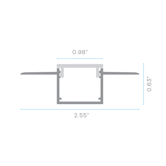 LUXRITE - LR43270Luxrite COBRA LR43270 Flexible Recessed LED Tape Mud In Channels .98"