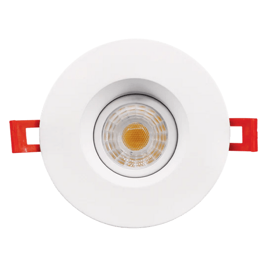 LUXRITE-LR23268Luxrite LR23268 3" 8W LED Regress Spotlight Gimbal Round Selectable CCT