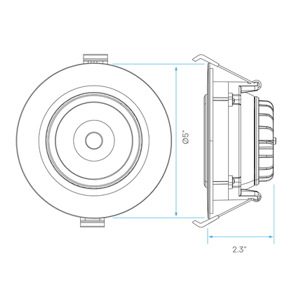 LUXRITE-LR23305Luxrite LR23304 4" 15W Recessed Gimbal Selectable CCT