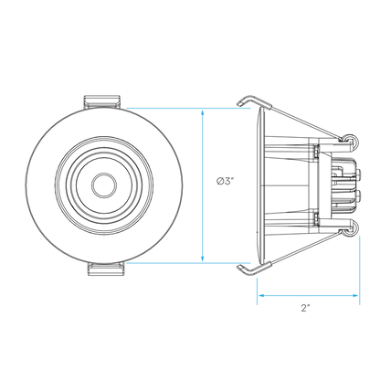 LUXRITE-LR23310Luxrite LR23310 2" 6W Regresed Gimbal Selectable CCT